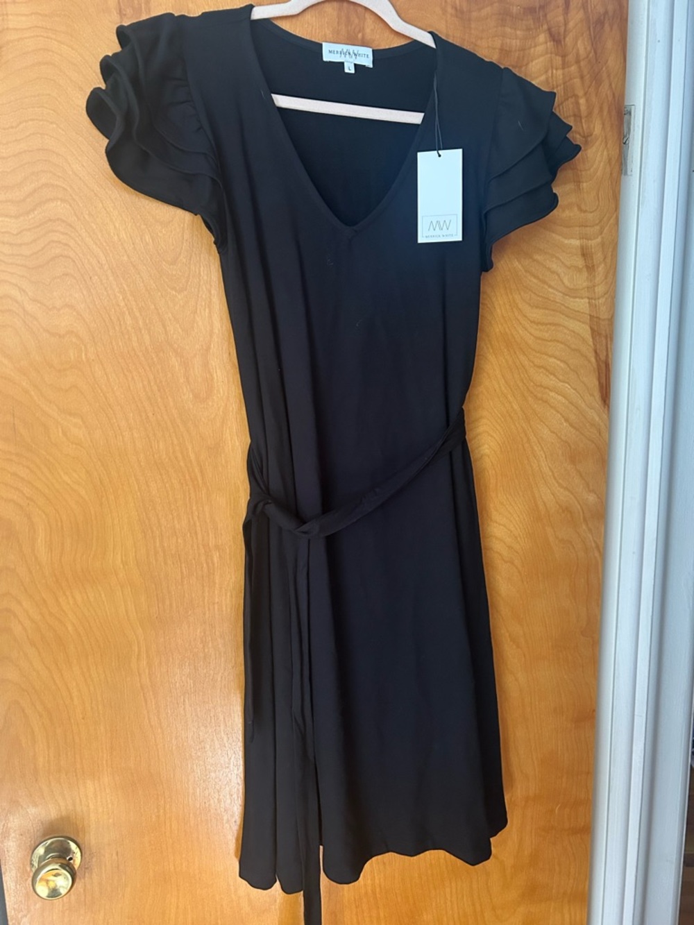 Merrick White black dress.